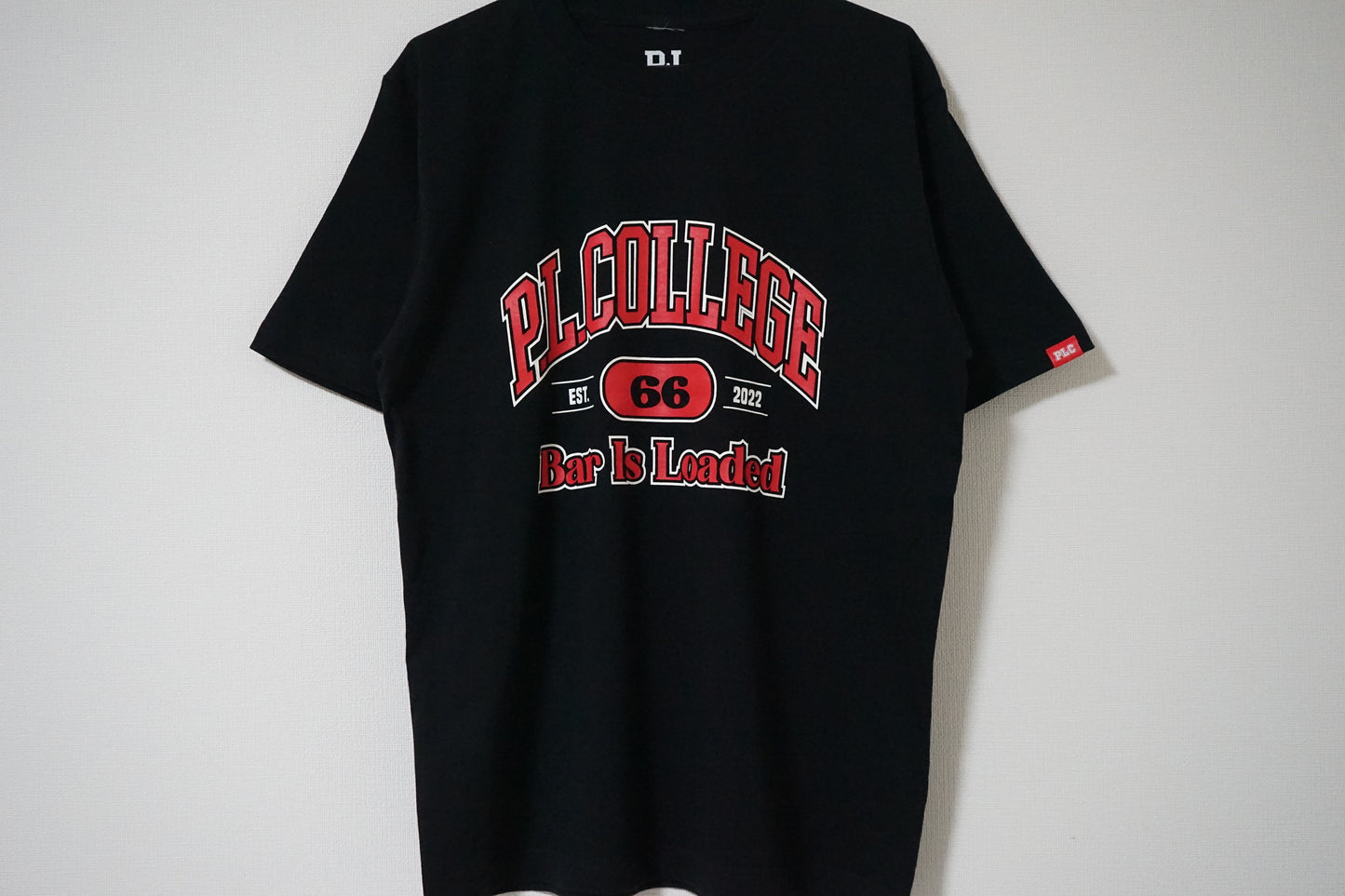 COLLEGE T-SHIRT-BLACK